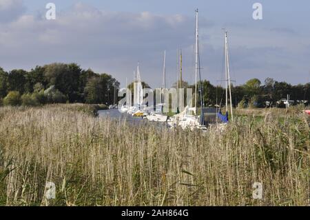 Upton Dyke off the River Bure, Norfolk Broads, Norfolk England UK Stock Photo