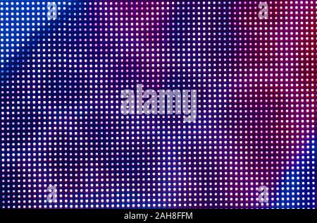 Digital screen background. Monitor or TV with image close up. Aesthetics of cyberpunk, neon and 80s. Stock Photo
