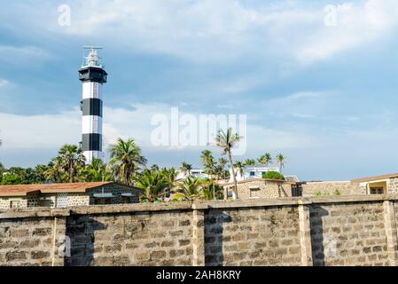 Outside view of the new lighthouse in Puducherry, South India Stock Photo