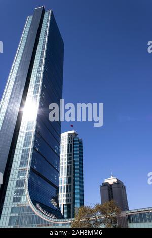 Istanbul, Turkey - October-10,2019: Levent District in istanbul. It's where the big skyscrapers are. Stock Photo