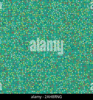 Funky stylized confetti polka dot messy pattern Stock Vector