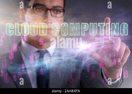 The concept of cloud edge and fog computing Stock Photo