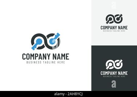 Home Real Estate Rental Company Sign Logo Stock Vector