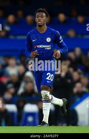 LONDON, ENGLAND - DECEMBER 26TH Chelsea's Callum Hudson-Odoi during the Premier League match between Chelsea and Southampton at Stamford Bridge, London on Thursday 26th December 2019. (Credit: Leila Coker | MI News ) Photograph may only be used for newspaper and/or magazine editorial purposes, license required for commercial use Credit: MI News & Sport /Alamy Live News Stock Photo