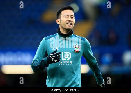 LONDON, ENGLAND - DECEMBER 26TH Southampton's Maya Yoshida during the Premier League match between Chelsea and Southampton at Stamford Bridge, London on Thursday 26th December 2019. (Credit: Leila Coker | MI News ) Photograph may only be used for newspaper and/or magazine editorial purposes, license required for commercial use Credit: MI News & Sport /Alamy Live News Stock Photo