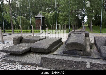 Memorial for Auschwitz Victims Stock Photo