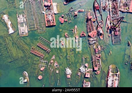 Aerial view of St. George Waterfront Stadium, located on Staten Island, New  York, U.S.A Stock Photo - Alamy