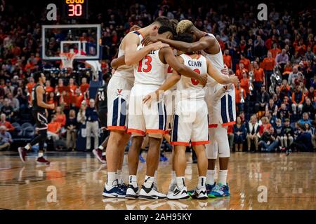 Charlottesville, VA, USA. 22nd Dec, 2019. University of Virginia during the NCAA Basketball game between the University of South Carolina Gamecocks and University of Virginia Cavaliers at John Paul Jones Arena in Charlottesville, VA. Brian McWaltersCSM/Alamy Live News Stock Photo