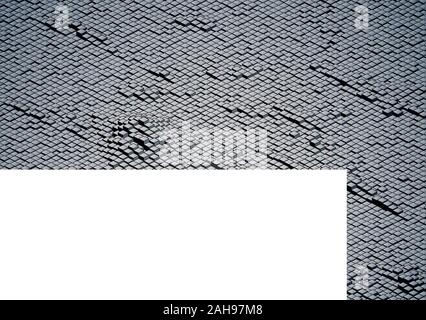 Matrix of countless blocks, big data, cloud computing, computer concepts. Stock Vector