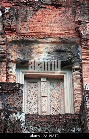 Old temple entrance, Angkor, Seam Reap, Cambodia, Asia Stock Photo