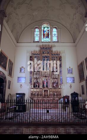 Chapel of Saint Barbara at the Cathedral of Our Lady of Incarnation / 'the Cathedral' in the city centre Malaga Costa del Sol Andalucia Spain Stock Photo