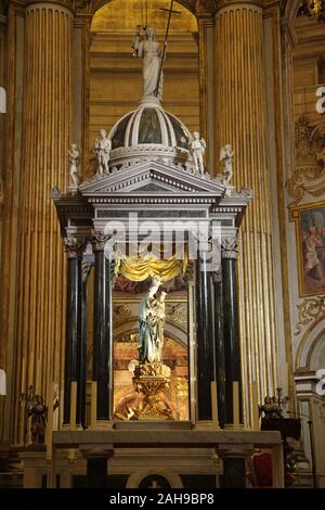 Main Chapel at the Cathedral of Our Lady of Incarnation / 'the Cathedral' in the city centre Malaga Costa del Sol Andalucia Spain Stock Photo