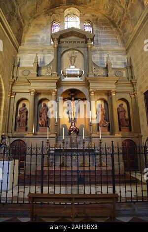 Chapel of the Christ of Victories at  the Cathedral of Our Lady of Incarnation / 'the Cathedral' in the city centre Malaga Andalucia Spain Stock Photo