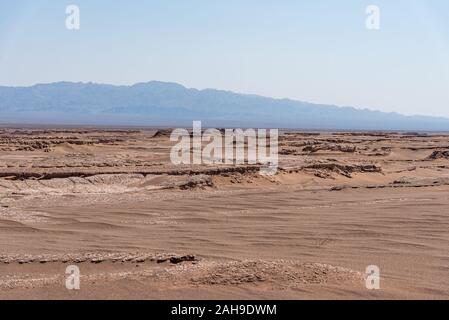 the formation of sand stones in lut desert Stock Photo