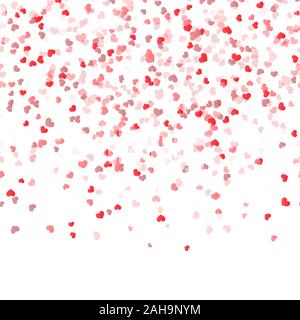seamless background with different colored confetti hearts for valentine time Stock Vector