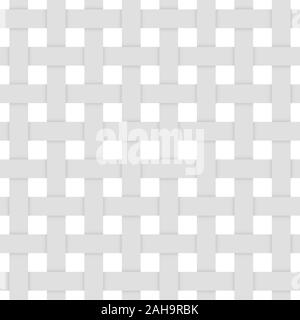 3d seamless pattern. Gray woven fibers Stock Vector