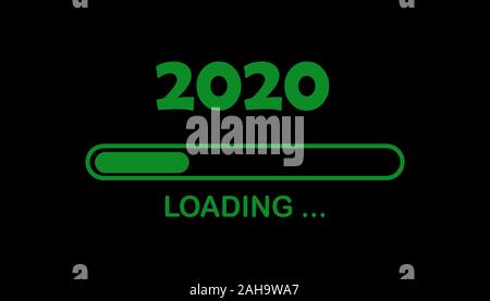 2020 Loading bar template background Stock Photo - Alamy