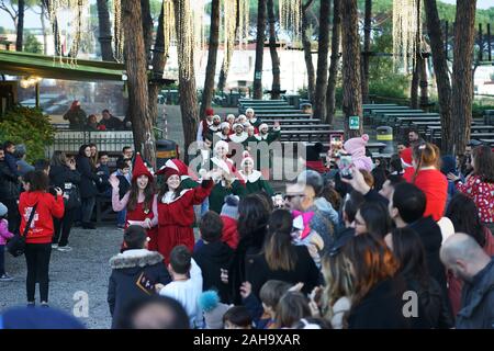 Valle del Natale - Santa Claus village in Torre Del greco, Naples, italy Stock Photo