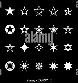 Set of stars Stock Vector