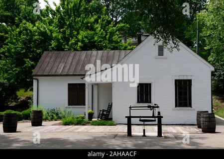 the scale house,scalehouse,weights and measures,excise,tax,bourbon production,Woodford Reserve Distillery,bourbon,kentucky bourbon,bourbon trail,whisk Stock Photo