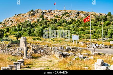 Ancient city of Xanthos in Turkey Stock Photo