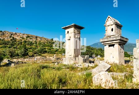 Ancient city of Xanthos in Turkey Stock Photo