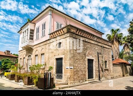 Traditional houses in the old town of Antalya, Turkey Stock Photo