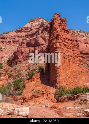 Canyon walls, Upper South Prong Trail, Caprock Canyons State Park, Quitaque, Texas. Stock Photo