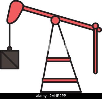 fracking oil rig drilling equipment vector illustration Stock Vector ...