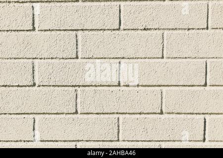 Cream brick wall backdrop background texture Stock Photo