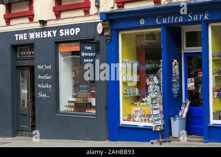 Stores on Victoria Street, Edinburgh, Scotland, United Kingdom Stock Photo