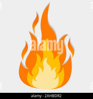 fire flame symbol isolated vector illustration Stock Vector