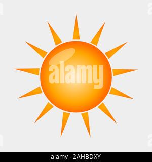 sun symbol isolated vector illustration Stock Vector