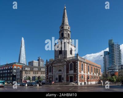 SOUTHWARK, LONDON:  St George the Martyr Church in Borough High Street Stock Photo