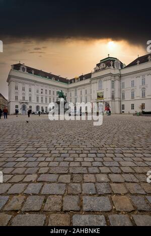 The Austrian National Library. Vienna Austria Stock Photo