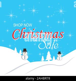 Christmas banners sale promo with santa claus vector image for poster, banner, flyer, tag, cover, Design landing page and background. Stock Vector