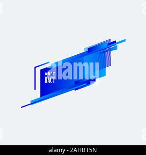 Rectangular geometric badges. Trendy frame, minimal design and abstract gradients frames template layout background vector set stock illustration Stock Vector