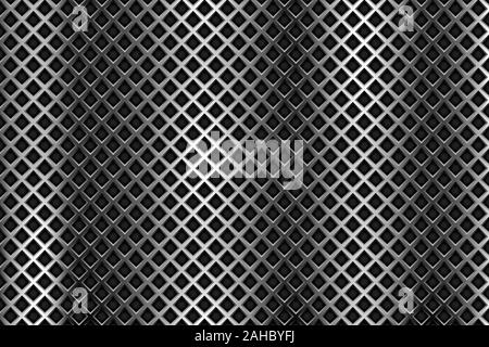 Metal steel perforated background Stock Vector