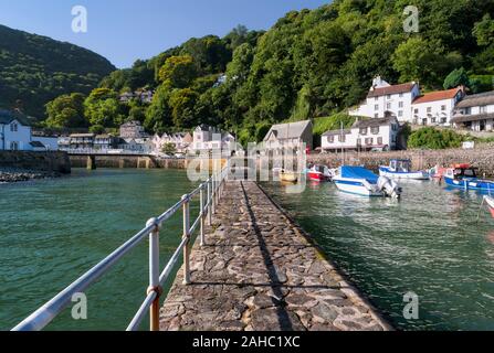 Lynmouth Harbour, Exmoor, North Devon , UK Stock Photo