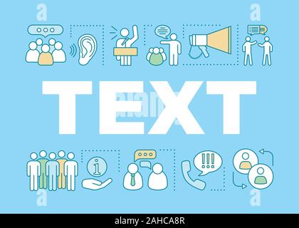 Oratory skill word concepts banner. Marketing campaign. Your text here. Advertising. Public speaking. Isolated lettering typography idea with linear i Stock Vector