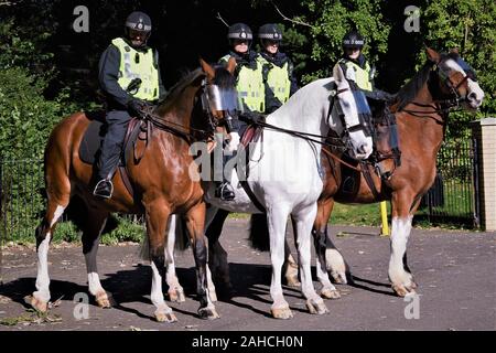 Police Scotland Mounted Section On Duty For A Republican March In ...