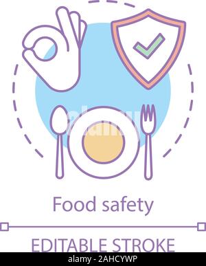 Food safety hazards concept icon Stock Vector Image & Art - Alamy