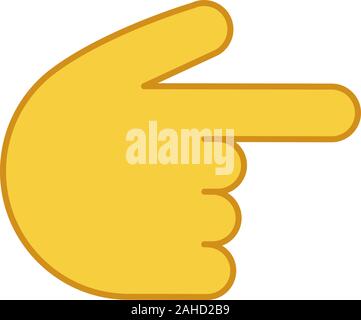 backhand index pointing right Stock Vector Image & Art - Alamy