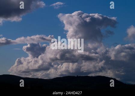 Dramatic cloud formations in Sutherland Scotland UK Stock Photo