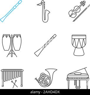 Didgeridoo linear icon. Thin line illustration. Didjeridu. Contour ...