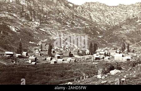 American West in vintage photo, 1860s-1870s Stock Photo