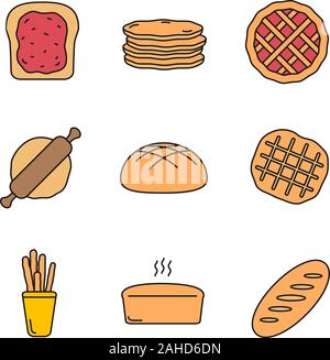 Belgian waffle bread vector drawing. Food sketch of Waffle, usually ...