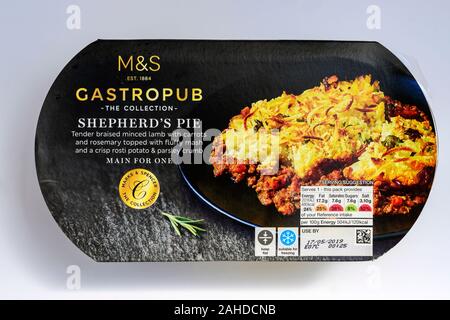 M&S Gastropub shepherds pie ready meal Stock Photo