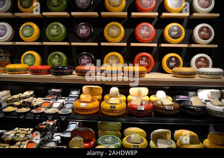 Gouda cheese store, Henri Willig Cheese Farm Store, Gouda, Netherlands Stock Photo