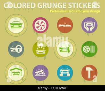 Auto service repair shop Stock Vector